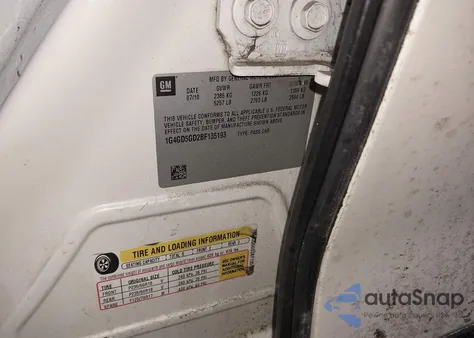 2011 Buick Lacrosse Cxl из США, поврежденный, VIN 1G4GD5GD2BF135193